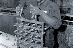 Man working in a factory.