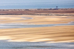 A lighthouse on Cape Cod Bay.
