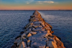 The jetty in Provincetown, Cape Cod.