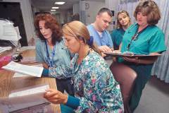 Nurse in a Hospital Surical Intensive Care Unit