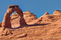 Rainbow in Grand View Point Overlook in Canyonlands National Park