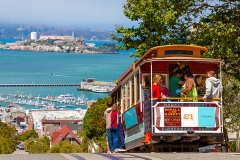The MUNI public transportation and cable car system in San Francisco, California.