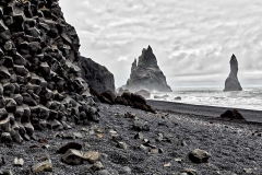 The Black Sand Beach at Reynisfjara, Iceland.