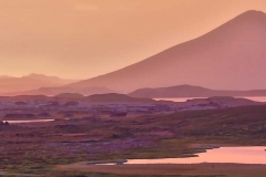 Mountain by Lake Myvatn.