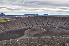 Ancient volcano at Hverfjall, Iceland.