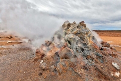 Geothermal field at Hverarond, Iceland.