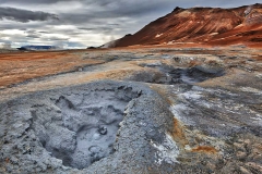 Geothermal field at Hverarond, Iceland.
