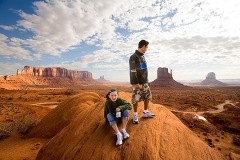 Standing in Monument Valley