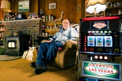 Slot Machine Gambler.