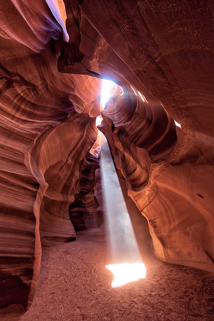 The Upper Antelope Canyon on the Navajo Nation in Arizona.