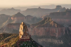 Sunrise on the North Rim of the Grand Canyon.