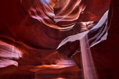 The Upper Antelope Canyon on the Navajo Nation in Arizona.