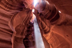 The Upper Antelope Canyon on the Navajo Nation in Arizona.